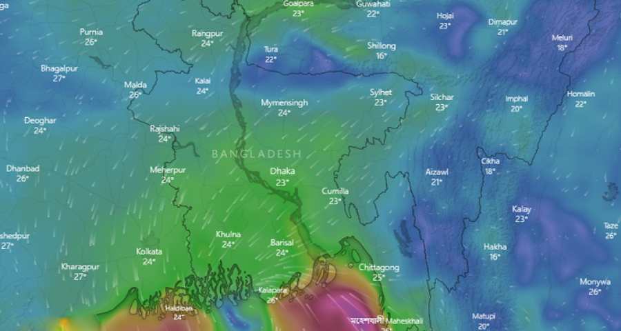 গতি বাড়িয়েছে সিত্রাং: এগোচ্ছে বরিশালের দিকে