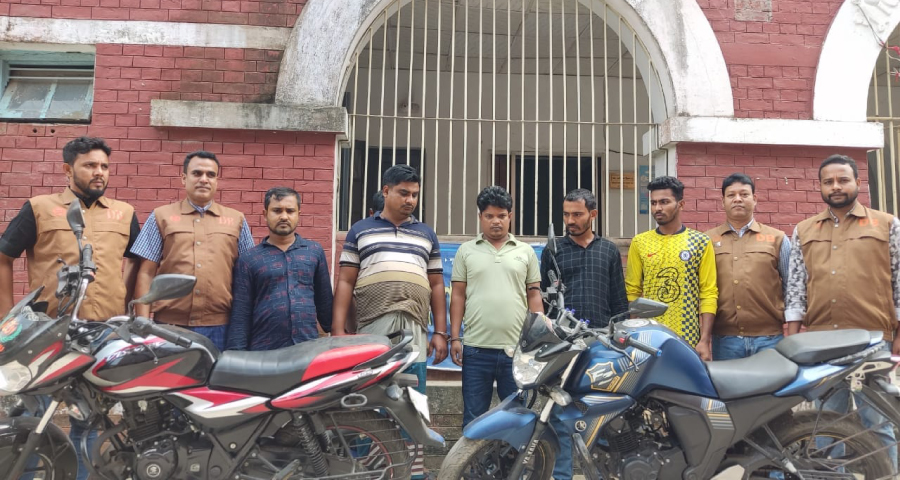 ময়মনসিংহে মোটরসাইকেল চোরচক্রের ৬ সদস্য গ্রেপ্তার