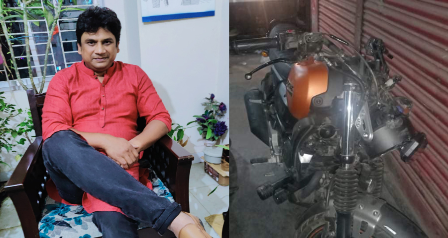 ময়মনসিংহে মোটরসাইকেলে ট্রেনের ধাক্কায় বিকাশ কর্মকর্তার মৃত্যু