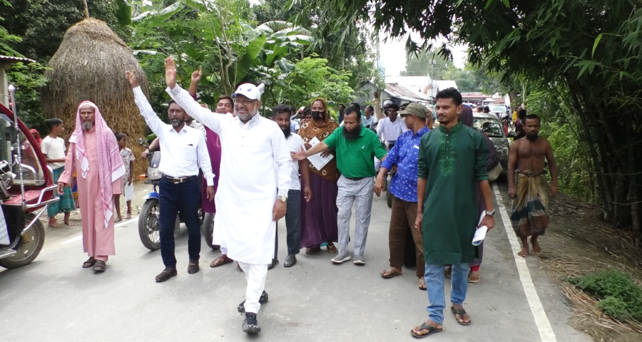 দ্বাদশ জাতীয় সংসদ নির্বাচনকে সামনে রেখে জামালপুরে জাতীয় পার্টির নির্বাচনী প্রচারণা