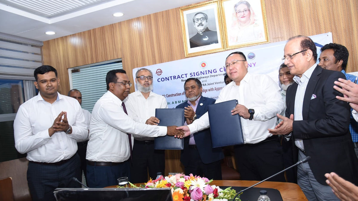 কেওয়াটখালি সেতু নির্মাণ পূর্তকাজের চুক্তি সই