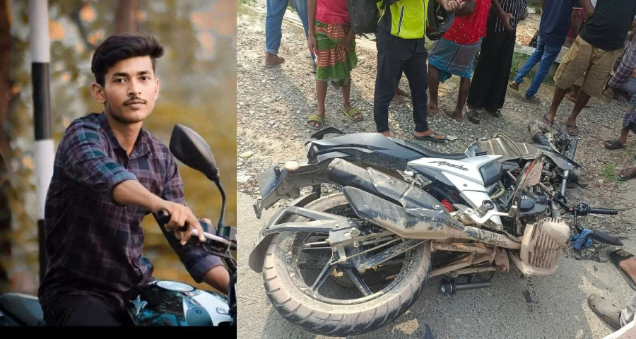 ত্রিশালে কাভার্ড ভ্যানের ধাক্কায় মোটরসাইকেল চালক নিহত