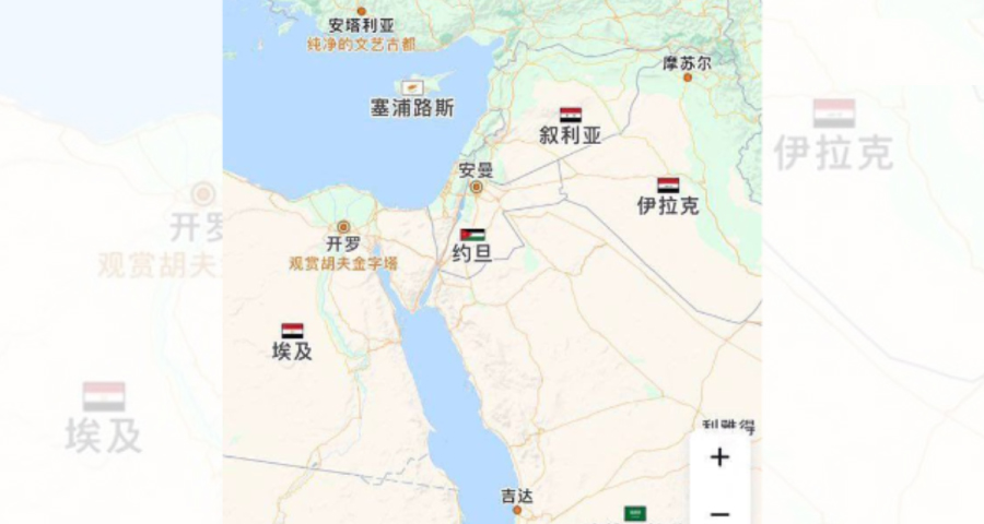 চীনের নতুন বিশ্ব মানচিত্রে নেই ইসরায়েল