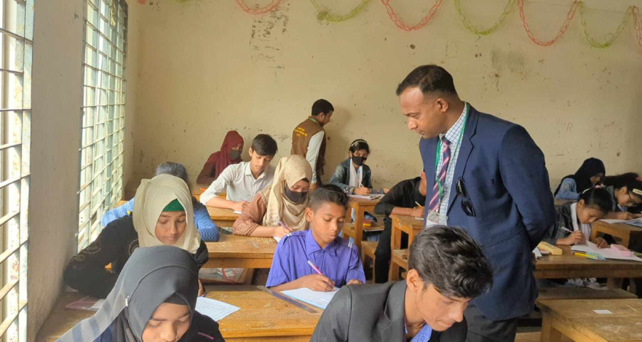 শেরপুরের ঝিনাইগাতীতে জুনিয়র মেধাবৃত্তি পরীক্ষা অনুষ্ঠিত