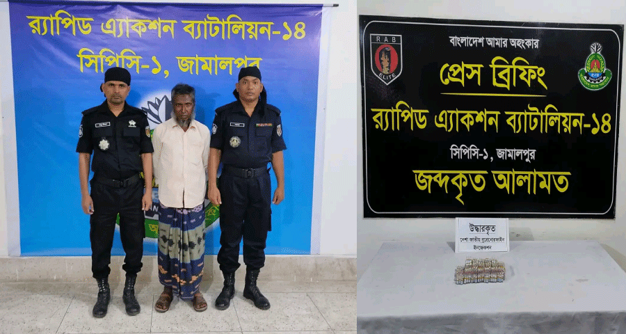 শেরপুরে ২৯৫ পিস নেশা জাতীয় ইনজেকশনসহ গ্রেফতার ১